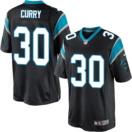 Men's Limited Stephen Curry Nike Jersey Black Home - #30 NFL Carolina Panthers